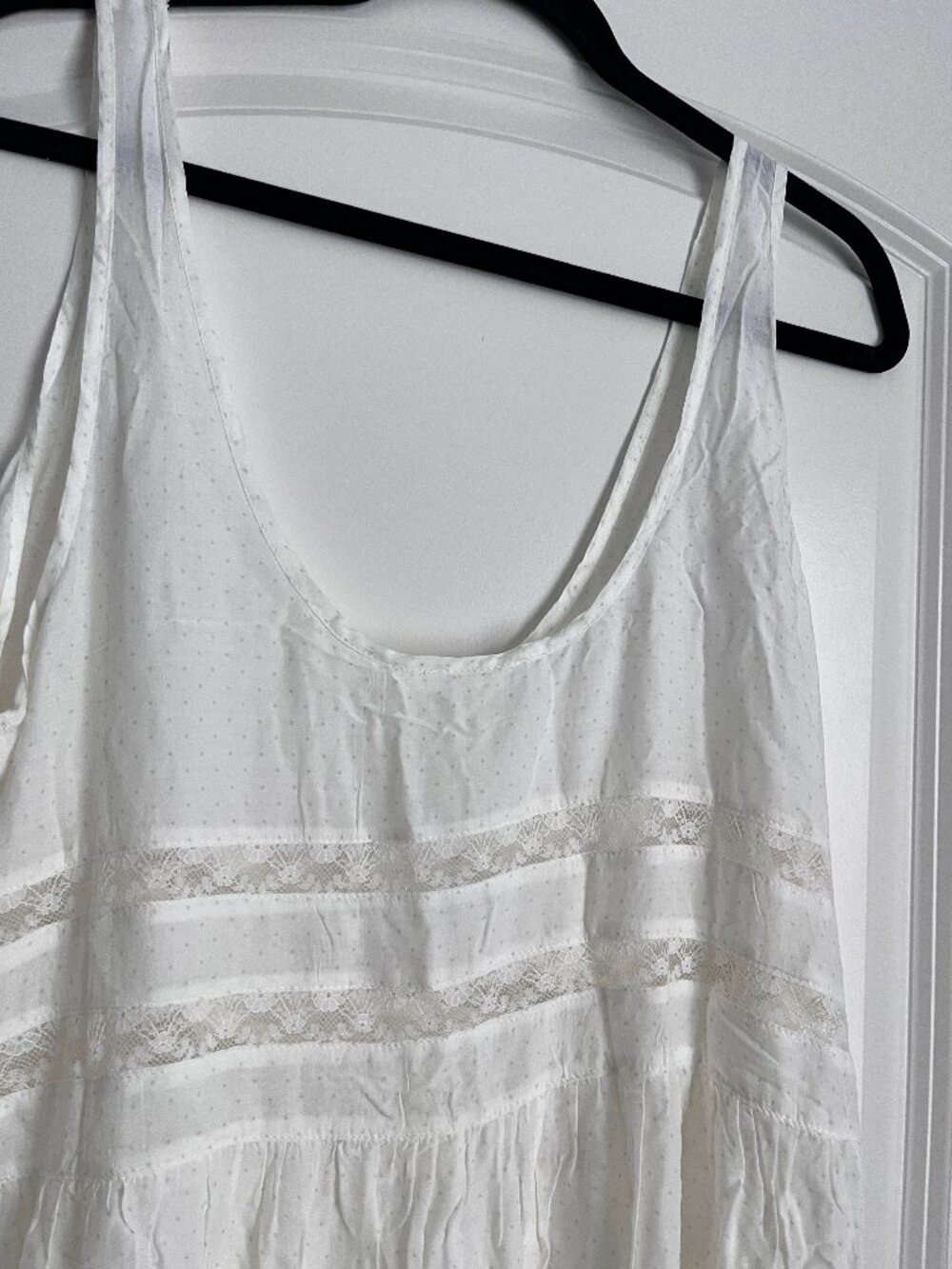 Free People Voile and Lace Midi Slip Dress - Size Large - Picture 8 of 12